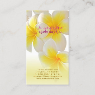 Carte De Visite Pix-Dezines Plumeria d'Hawaï