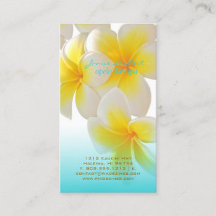 Carte De Visite Pix-Dezines Plumeria d'Hawaï