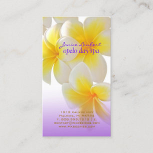 Carte De Visite Pix-Dezines Plumeria d'Hawaï