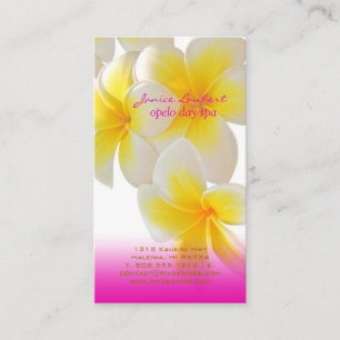 Carte De Visite Pix-Dezines Plumeria d'Hawaï