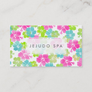 Carte De Visite PixDezines aquarelle affecte/hibiscus