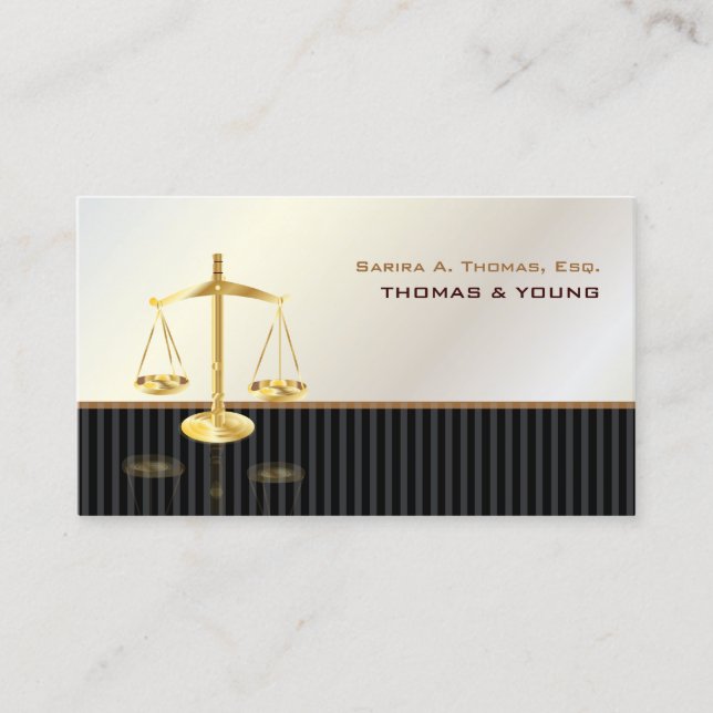 Carte De Visite PixDezines ATTORNEYS/SASSY/WHITE+GRAY (Devant)