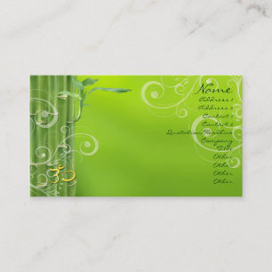 Carte De Visite PixDezines Bambou + tourbillons de nacre