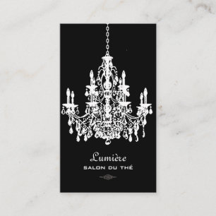 Carte De Visite PixDezines BLACK+WHTE CHANDELIERS/DO-IT-YOURSELF a