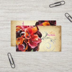 Carte De Visite PixDezines Bouquet vintage, fleuristes/do-it-yours