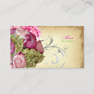 Carte De Visite PixDezines Bouquet vintage, fleuristes/do-it-yours