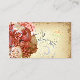 Carte De Visite PixDezines Bouquet vintage, fleuristes/do-it-yours
