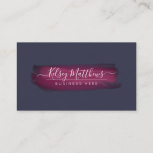 Carte De Visite PixDezines Brosses d'aquarelle Sangria Bourgogne