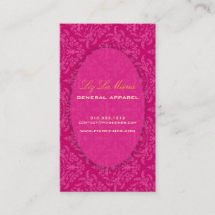 Carte De Visite PixDezines Céline Damask