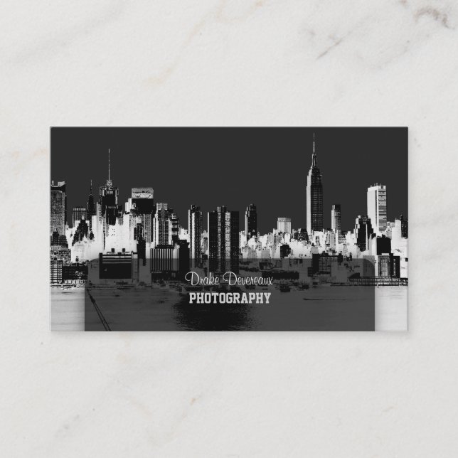 Carte De Visite PixDezines City Scape, New York Skyline (Devant)