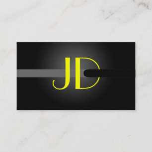 Carte De Visite PixDezines Cool Neon Lights Monogramme