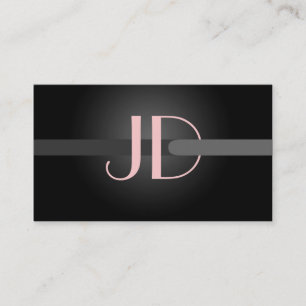 Carte De Visite PixDezines Cool Neon Lights Monogramme