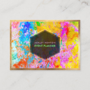 Carte De Visite PixDezines couleurs Abstraites de galaxie/néon
