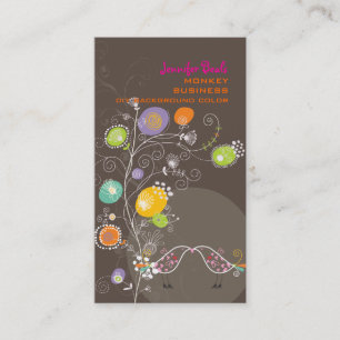 Carte De Visite PixDezines dandelions+inséparables/do-it-yourself 