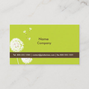 Carte De Visite PixDezines DANDELIONS MOSS VERT/DO-IT-YOURSELF COU