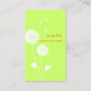 Carte De Visite PixDezines Dandelions Rétro /DO-IT-YOURSELF Couleu