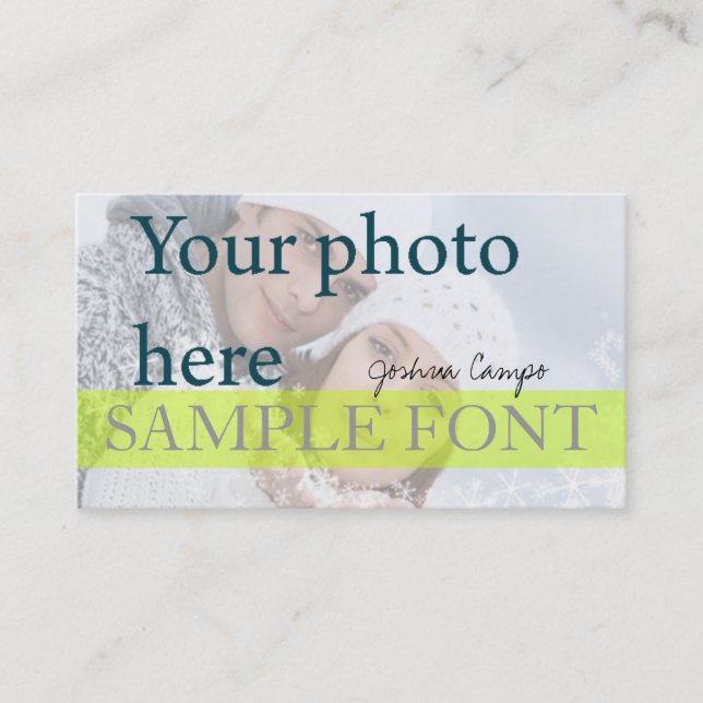 Carte De Visite PixDezines do-it-yourself photo+polices (Devant)