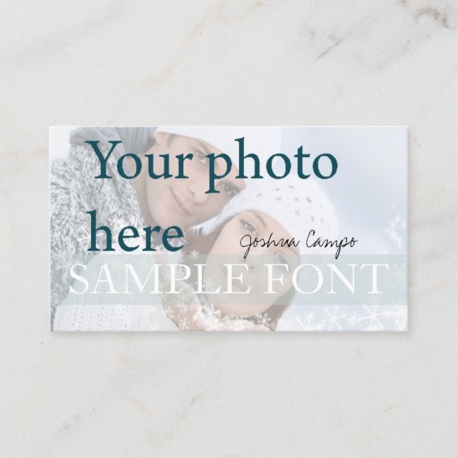Carte De Visite PixDezines DO-IT-YOURSELF photo+polices (Devant)