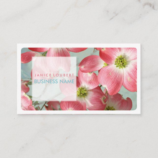 Carte De Visite PixDezines Dogwood/Photographie (Devant)