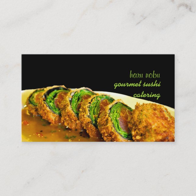 Carte De Visite PixDezines Encrusted Panko, Sears Ahi Sushi (Devant)