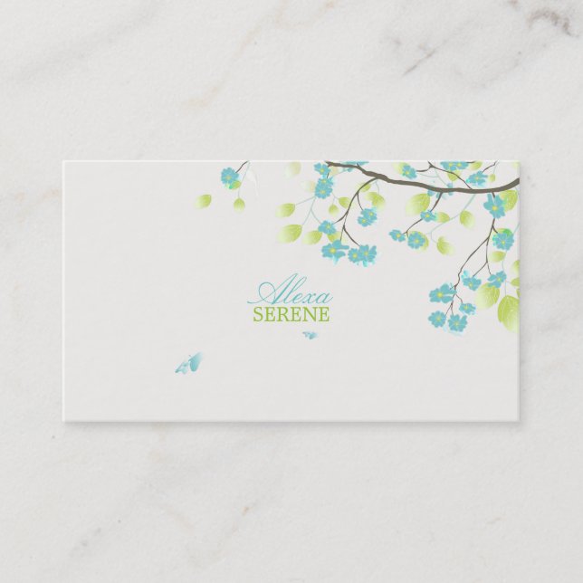 Carte De Visite PixDezines fleurs/do-it-yourself couleur arrière - (Devant)