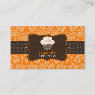 Carte De Visite PixDezines, gâteau chocolat orange/pâtisserie