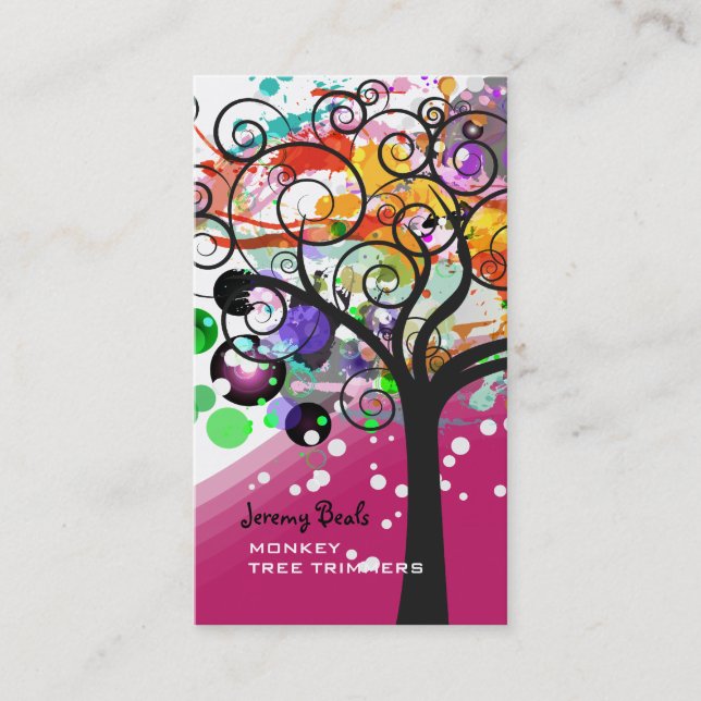 Carte De Visite PixDezines Grunge Tree Trimmers ♥ ♥ ♥ (Devant)