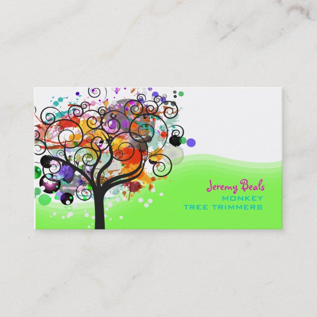 Carte De Visite PixDezines Grunge Tree Trimmers ♥ ♥ ♥ (Devant)