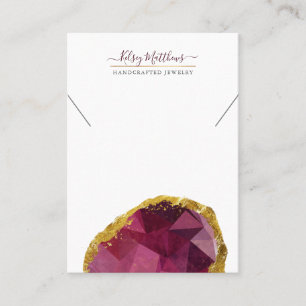 Carte De Visite PixDezines H2 Quartz Crystal Garnet Red Business C