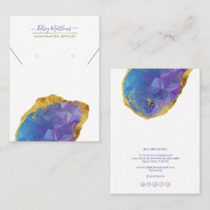 Carte De Visite PixDezines H2 Quartz Crystal Ombre bleu violet