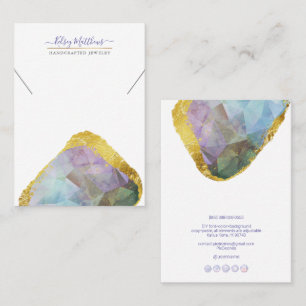 Carte De Visite PixDezines H2 Quartz Crystal Ombre Blue Purple Bus