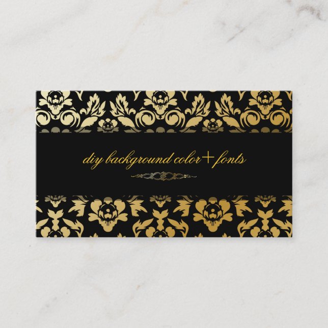 Carte De Visite PixDezines Haute Coutour Damask/do-it-yourself arr (Devant)
