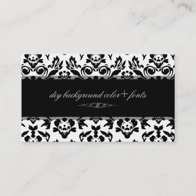 Carte De Visite PixDezines Haute Coutour Damask/do-it-yourself arr (Devant)