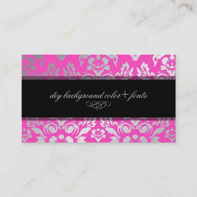 Carte De Visite PixDezines Haute Coutour Damask/do-it-yourself arr (Devant)