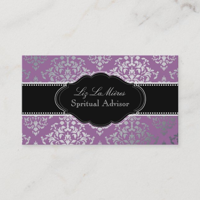 Carte De Visite PixDezines Josephine Damask/do-it-yourself arrière (Devant)