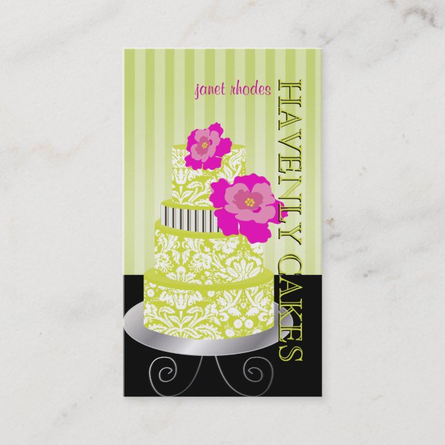 Carte De Visite PixDezines Keylime Sponge Gâteau/pâtisserie (Devant)