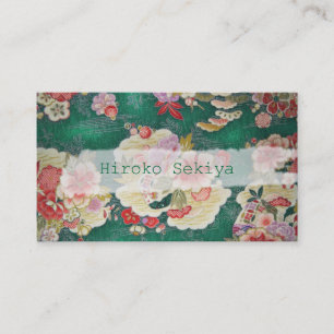 Carte De Visite PixDezines kimono/faux chirimen/orléandres