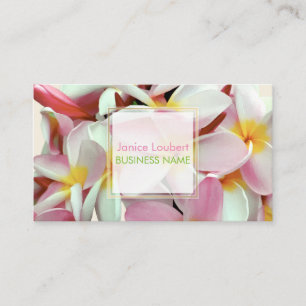Carte De Visite PixDezines KONA PINK PLUMERIAS