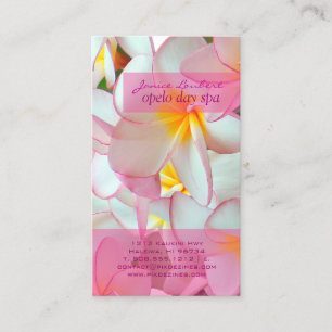 Carte De Visite PixDezines KONA PINK PLUMERIAS