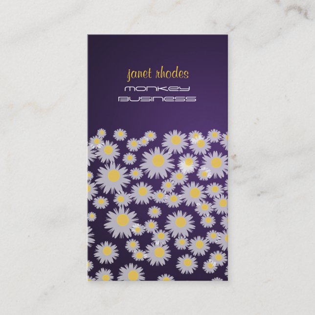 Carte De Visite PixDezines marguerites/do-it-yourself arrière - pl (Devant)