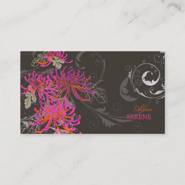 Carte De Visite PixDezines mums+tourbillons/couleurs do-it-yoursel (Devant)