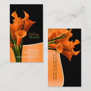 Carte De Visite PixDezines orange calla lily/do-it-yourself arrièr