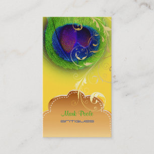 Carte De Visite PixDezines Peacock eye+filigree swils