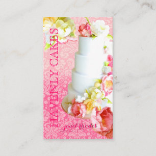 Carte De Visite PixDezines PEONIES/FONDANT CAKE/Bakery/pâtisserie