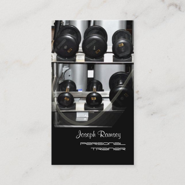 Carte De Visite PixDezines Personal Trainer (Devant)