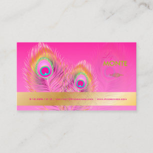 Carte De Visite PixDezines Pizzazz Peacock Feather pour la longévi