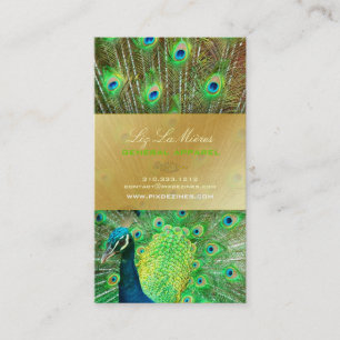 Carte De Visite PixDezines Proud Peacock Feather pour la longévité