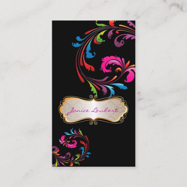 Carte De Visite PixDezines Rainbow (Devant)