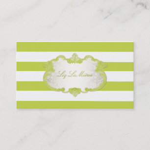 Carte De Visite PixDezines rayures réglables de classe+couleur