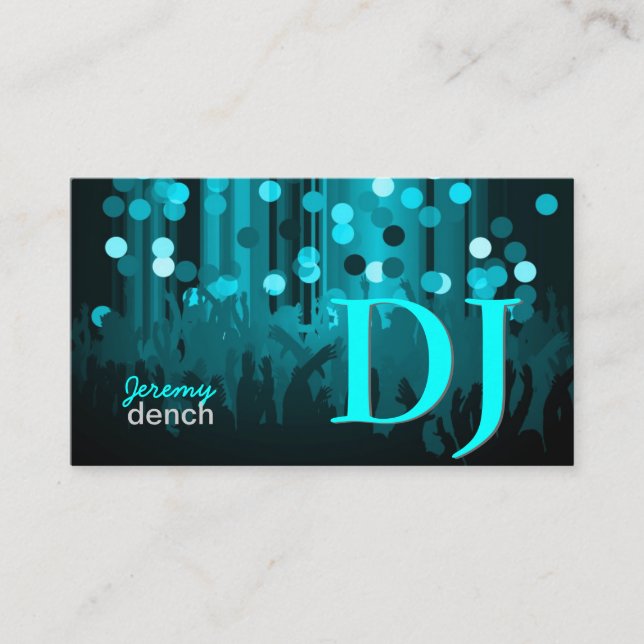 Carte De Visite PixDezines Retro DJ+dance hall (Devant)